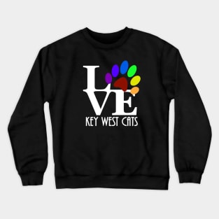 LOVE Key West Cats Crewneck Sweatshirt